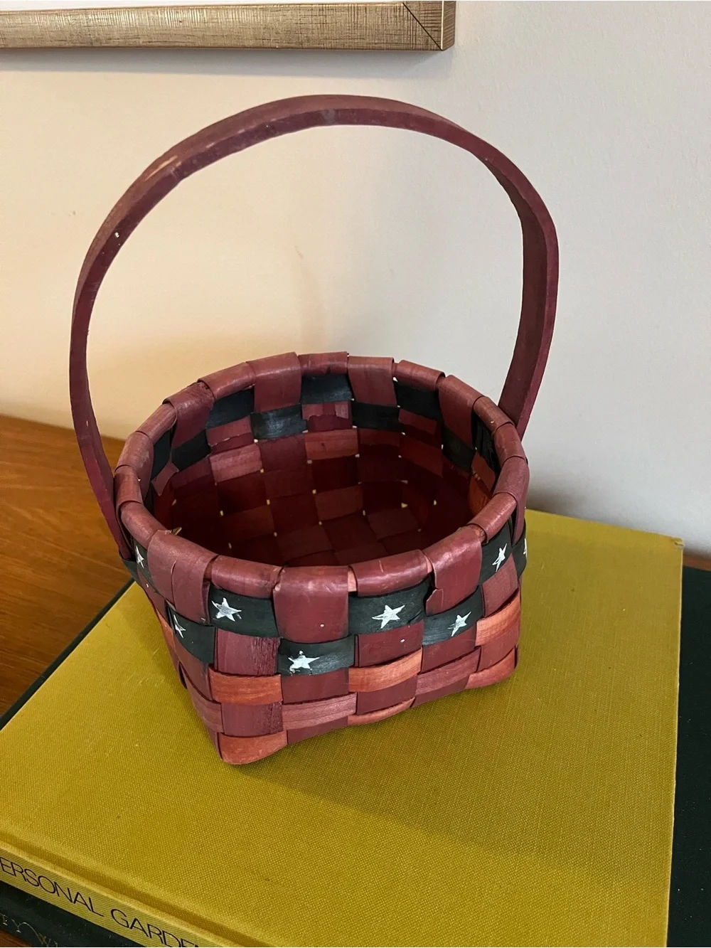 Woven Stars and Stripes Basket